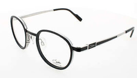 Cazal Current 6028-C002-49 Eyeglasses Eye Glasses C002 BLACK/SILVER Authentic Ne - $168.28