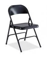 29.6 x 19.4 x 18.3 in. Folding Chair Steel - Black - $143.95