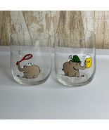 2 Otto Waalkes Glass Ottifanten Elephant Beer Germany Ritzenhoff Cristal - $15.00