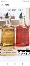 Circleware Yorkshire Glass Olive Oil &amp; Vinegar Dispenser Bottles 6 Oz each NEW - £11.18 GBP