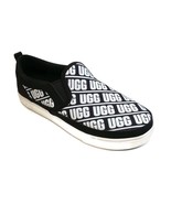 UGG Caplan Slip-On Logo Sneakers Big Girls Size 6 Black White 1107976K - £26.54 GBP