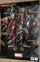 Manga Realization Ban Dai Marvel Comics Promo SDCC Poster Deadpool Spiderman - £11.67 GBP
