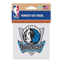 MLB Dallas Mavericks Logo on 4&quot;x4&quot; Perfect Cut Decal Single by WinCraft - £8.78 GBP