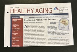 Icahn School of Medicine Mount Sinai Focus On Healthy Aging Newsletter J... - £3.90 GBP