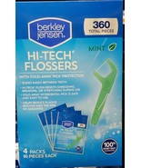 NIB Berkley Jensen Mint HI-TECK FLOSSERS, 4 pk./90 ct. = 360 TOTAL PIECES - £12.86 GBP