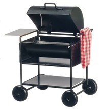 Dollhouse Miniatures - Barbecue BBQ Grill with Towel  - 1:12 Scale - £17.29 GBP