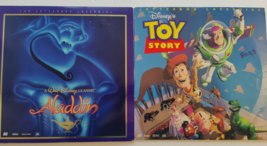 Walt Disney Laserdiscs Lot of 2 Toy Story and Aladdin - £27.48 GBP