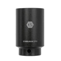 STEELMAN PRO 1/2-Inch Drive 1-3/8-Inch Deep 6-Point Impact Socket, 60518 - £25.08 GBP