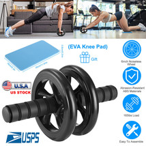 Abs Roller Wheel Abdominal Fitness Gym Exercise Equipment Core Workout T... - $33.99