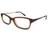 bebe Eyeglasses Frames BB5122 210 TOPAZ SHINE Clear Brown Gold Striped 5... - $37.18