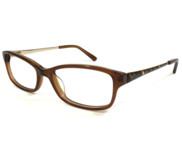 bebe Eyeglasses Frames BB5122 210 TOPAZ SHINE Clear Brown Gold Striped 53-16-135 - £29.23 GBP
