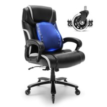 VEVOR Heavy Duty Executive Office Chair with Cutting-edge Adjustable Lumbar Supp - $308.99
