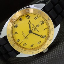 Mechanical Henri Sandoz &amp; Fils Vintage Swiss Mens Yellow Watch 566a-a299878-6 - £19.53 GBP