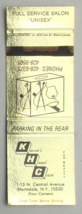 Kevin&#39;s Head Case - Hartsdale, New York Beauty Hair 20 Strike Matchbook Cover NY - £1.37 GBP