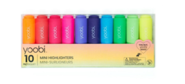 Yoobi Multicolor Mini Highlighters - 10 Pack - £13.41 GBP