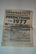 Vintage Enquirer 1977 Newspaper Predictions for the Year - $15.99