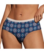 Blue Chinese Style Panties for Women Lace Briefs Soft Ladies Hipster Underwear - $13.99
