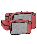 Packing Cubes Travel Pouch/Bag Suitcase Organiser Set of 4 (2 Medium and... - $55.40 CAD