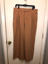 NEW Abercrombie &amp; Fitch Womens SZ Large Wide Leg Trousers Pants 34X30 - £23.34 GBP