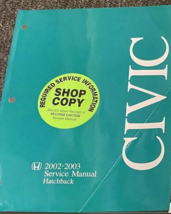 2002 2003 Honda Civic Hatchback Riparazione Servizio Officina Shop Manuale OEM - £28.73 GBP