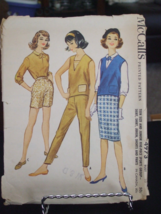 McCall's 4973 Skirt, Shirt, Jerkin, Shorts & Pants Pattern - Jr. Size 13 Bust 33 - $10.67