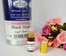 Al Rehab BLACK Musk Oil Perfume Wild Deer Musk Base Roll-on 3ml - $40.14