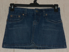Excellent Womens Hydraulic 5 Pocket Distressed Blue J EAN Mini Skirt Size 5/6 - £22.19 GBP