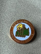 Vintage Round Brown Green &amp; Yellow Enamel US Forest Surface Stewardship ... - $9.49