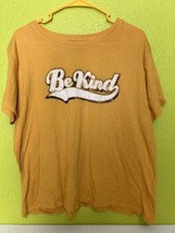 Be Kind Modern Lux T-Shirt Yellow 50/50 Tee - $12.99