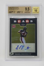 2008 Topps Chrome Rookie AU #TC210 Earl Bennett Rookie Beckett 9.5 GEM MINT - £79.92 GBP