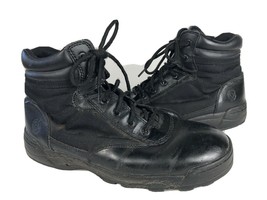Original Swat Boots 6&quot; 11 Mens Black Leather &amp; Fabric Tactical Work Hiking USA  - £29.20 GBP