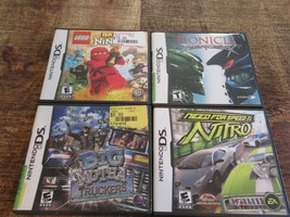 Nintendo DS Games Lot Need for Speed Nitro Big Mutha Truckers Bionicle Lego - £25.33 GBP