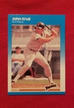 1987 Fleer John Kruk ROOKIE RC #420 San Diego Padres FREE SHIPPING  - $1.79