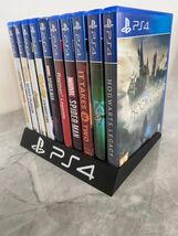 PS4 Game Case Holder Storage Rack Display Stand 10 Game Organizer Black - $14.69