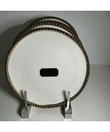4 Salad Plate Baroque Collection GOLD Trim 8.5" Plates New - $46.48