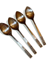 4 Customcraft Stainless Teaspoons  Steel CUS3 Flatware 6 1/4” Tea Spoons - £19.57 GBP