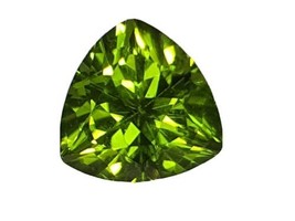 Fine Natural Peridot Trillion brilliant loose gemstone - £88.47 GBP
