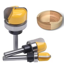 Dish Carving Router Bits,3Pcs 1/4 Inch Shank Bowl And Tray Template Rout... - $34.99