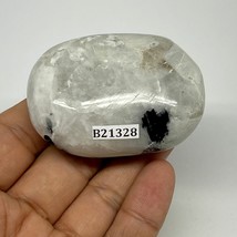 100.7g,2.3&quot;x1.7&quot;x1&quot;, Rainbow Moonstone Palm-Stone Polished from India, B21328 - £9.59 GBP