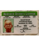 Red Neck Drivers License Joke Novelty ID Card Redneck Hillbilly - £6.99 GBP