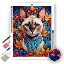 Siamese Cat Mandala- Diamond Painting Kit - £15.73 GBP+