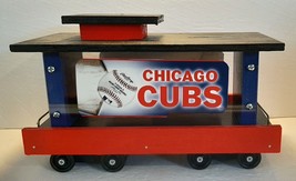 Chicago CUBS Handmade Train Car BANK One of Kind 12&quot; Wide 5&quot; Tall Wood Plastic  - $24.95