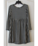 Member&#39;s Mark 2 Pack Long Sleeve Patterned Dress Leopard/Gingham Girls S... - $14.74