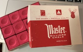 Billiard Pool Cue Chalk Premium Quality - 1 Dozen - Made in The usa - $237.26 MXN