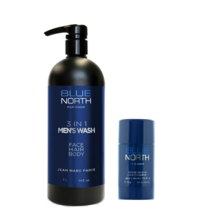 Blue North by Jean Marc Paris 3 In 1 Face, Hair &amp; Body Wash  + Deodorant - £39.82 GBP