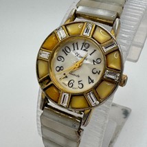 Vintage Xanadu Quartz Watch Women Mother of Pearl Gold Tone Stretch New ... - $21.84