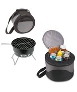 Portable Charcoal Bbq Grill And Cooler Combo W/ Carry Tote Picnic Time C... - £48.18 GBP