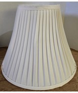 Vintage Beige Light Tan Off-White Pleated Fabric Table Accent Lamp Light... - €24,93 EUR