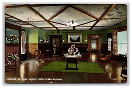 Armory Golf Casa Interno Rock Isola Illinois Il 1910 Udb Cartolina D20 - £4.05 GBP