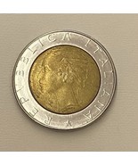 1986 Italiana 500 Lira Coin - $162.43 MXN